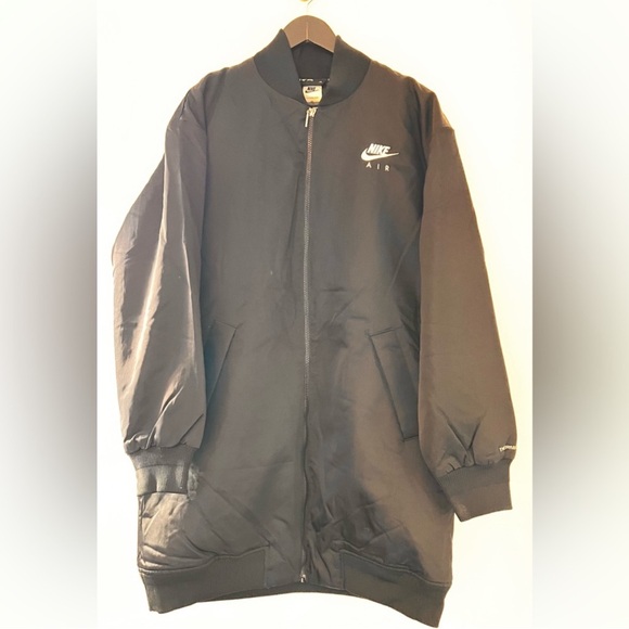 𝐍𝐈𝐊𝐄 Therma-Fit Long Bomber Jacket in Black Size Large - Picture 5 of 16